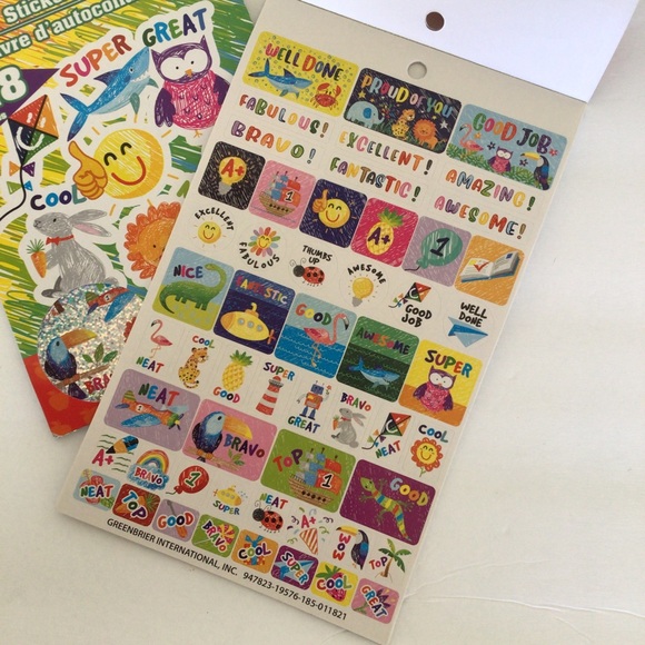 TEACHER ACHIEVEMENT STICKERS NWT SET OF TWO - Picture 7 of 8